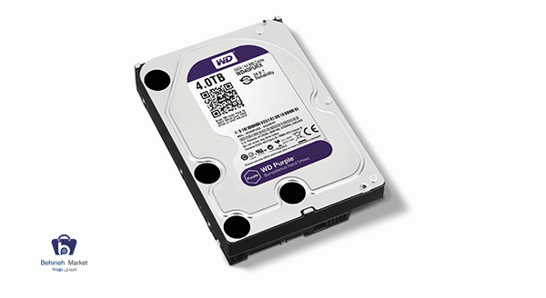 مشخصات، قیمت و خرید هارددیسک اینترنال وسترن دیجیتال مدل Purple WD40PURX 4TB