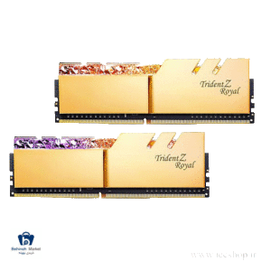 مشخصات، خرید و قیمت رم دسکتاپ DDR4 دو کاناله 3600 مگاهرتز CL18 جی اسکیل مدل Trident Z Royal ظرفیت 16 گیگابایت