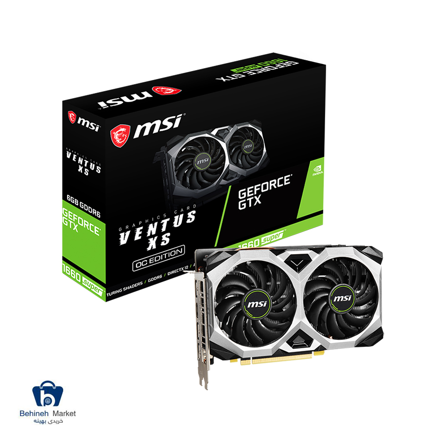 مشخصات، قیمت و خرید کارت گرافیک ام اس آی GTX 1660 Super Ventus XS OC 6GB GDDR6