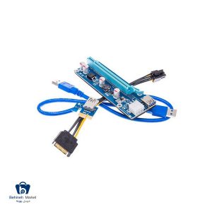 رایزر گرافیک تبدیل PCI EXPRESS X1 به X16 مدل 009s