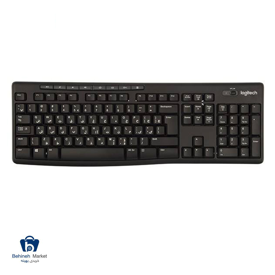 کیبورد بی سیم لاجیتک مدل K270 با حروف فارسی