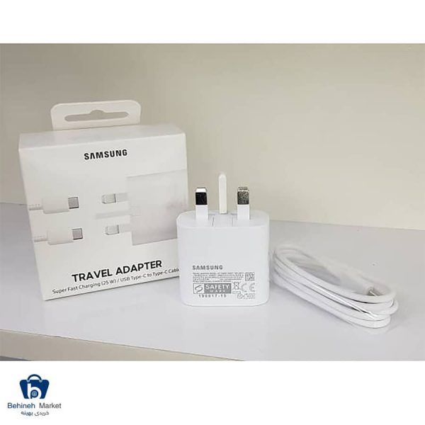 مشخصات، قیمت و خرید شارژر دیواری سامسونگ مدل EP-TA800 به همراه کابل تبدیل USB-C