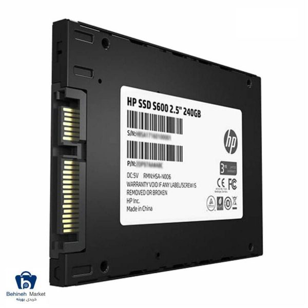 مشخصات، قیمت و خرید SSD اینترنال اچ پی مدل S600 240GB