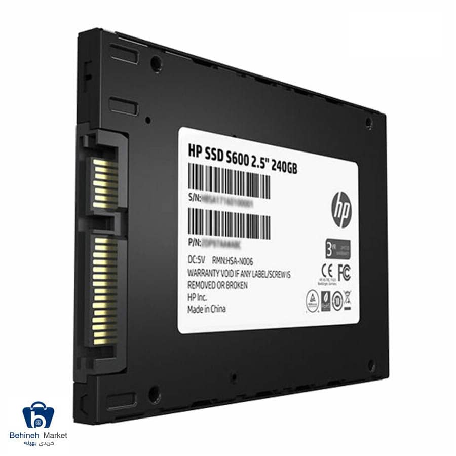 مشخصات، قیمت و خرید SSD اینترنال اچ پی مدل S600 240GB