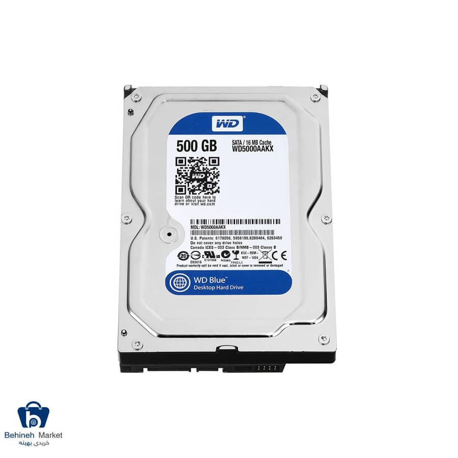 هارد اینترنال وسترن دیجیتال مدل BLUE WD5000AAKX ظرفیت 500 گیگابایت (ریفر)
