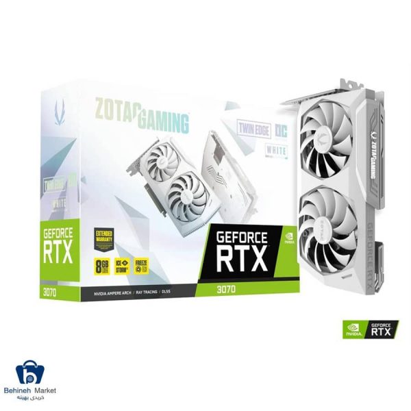 مشخصات، قیمت و خرید کارت گرافیک زوتک مدل GeForce RTX 3070 Twin Edge OC White Edition LHR 8GB