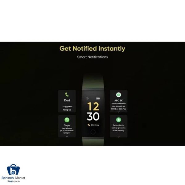 مشخصات، قیمت و خرید مچ بند هوشمند ریل می مدل Realme Band