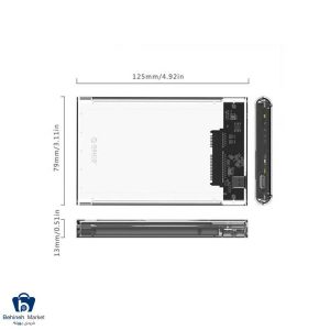 قاب SSD و هارد 2.5 اینچی اوریکو 2139C3-G2-CR