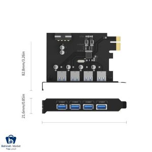 هاب USB 3.0 چهار پورت اوریکو PME-4U