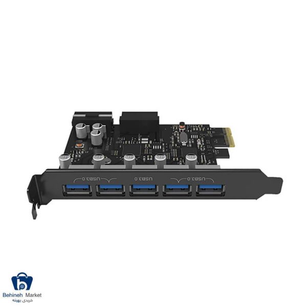 مشخصات، قیمت و خرید هاب USB3.0 پنج پورت PCI-E اوریکو مدل PVU3-5O2I-V1