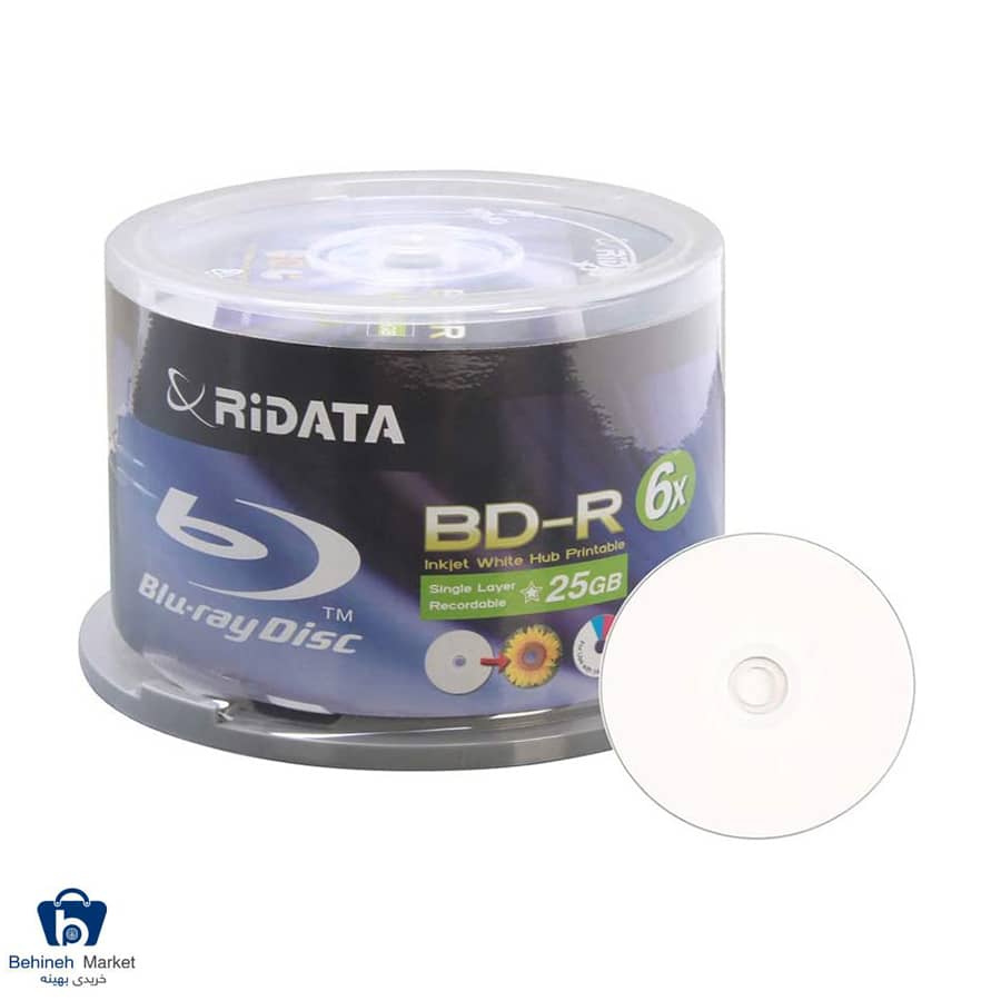 مشخصات، قیمت و خرید بلوری خام ری دیتا مدل A1 با ظرفیت 25GB بسته 50 عددی
