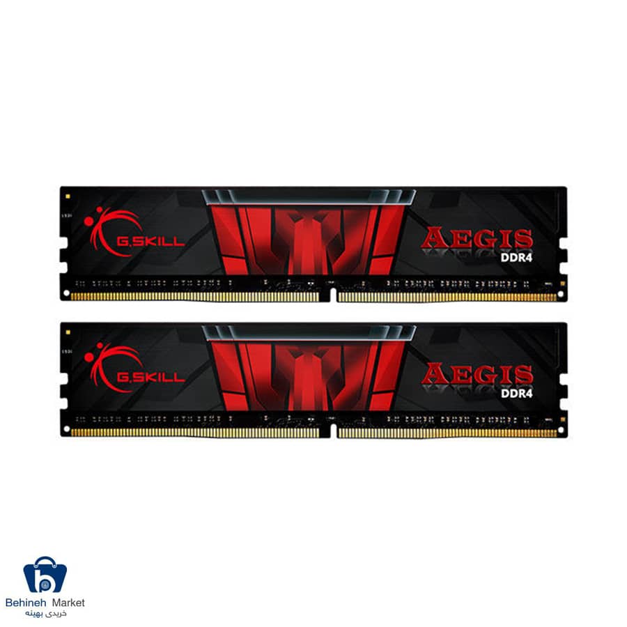 رم دسکتاپ DDR4 دو کاناله 3200 مگاهرتز CL16 جی اسکیل مدل aegis ظرفیت 16GB