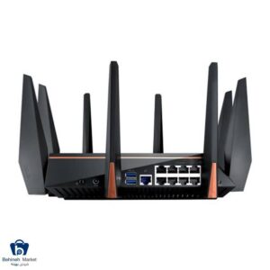 روتر بی‌ سیم 3 بانده گیمینگ ایسوس مدل ROG GT-AC5300