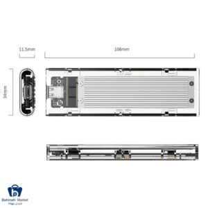 باکس M.2 SSD مدل ORICO TCM2M-C3