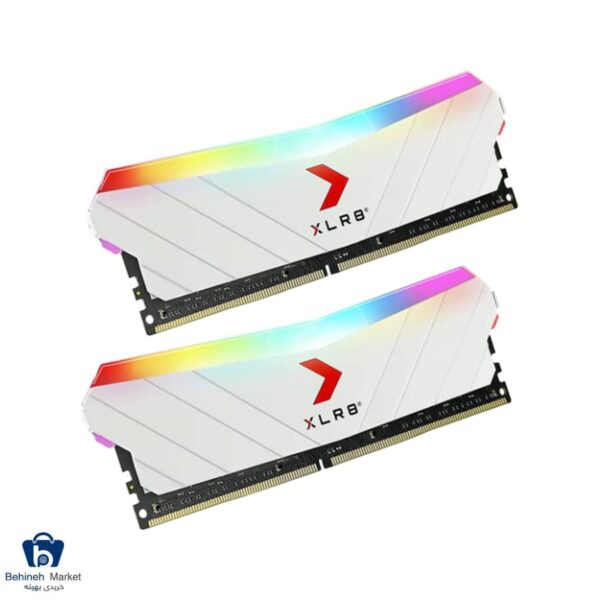 رم دسکتاپ پی ان وای مدل XLR8 Gaming RGB DDR4 3600Mhz ظرفیت 16 گیگابایت بسته دو عددی