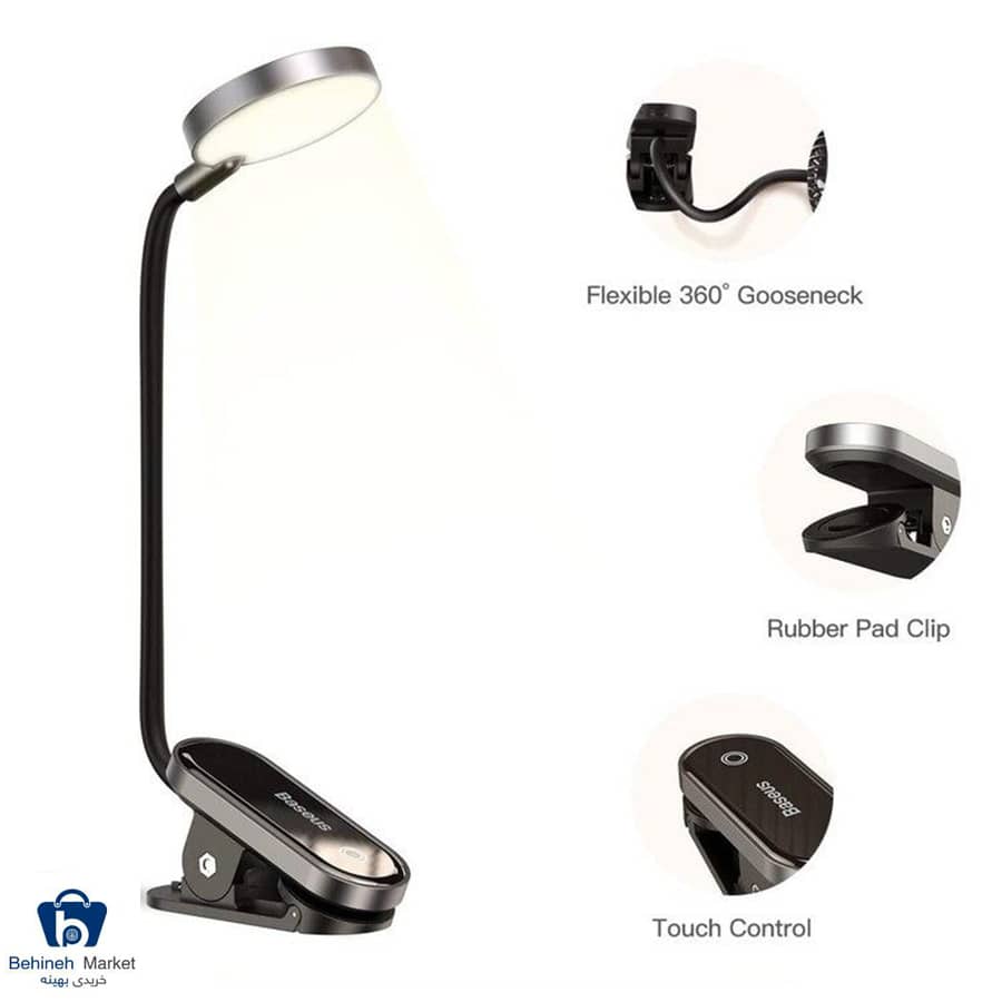 چراغ مطالعه گیره ای بیسوس Baseus Comfort Reading Mini Clip Lamp