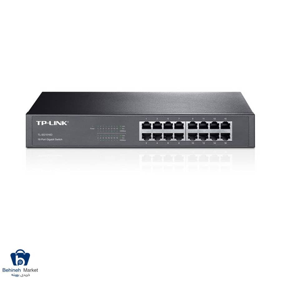 سوییچ 16 پورت گیگابیتی و دسکتاپ-رکمونت تی پی-لینک مدل TL-SG1016D