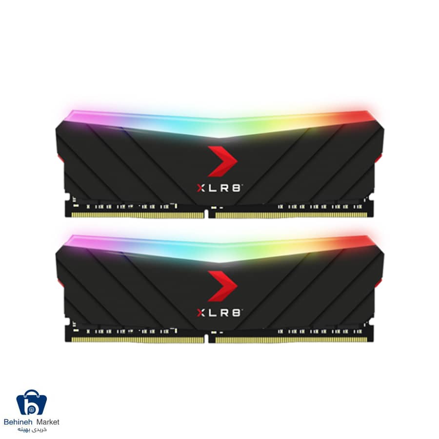 رم دسکتاپ پی ان وای مدل XLR8 Gaming EPIC-X RGB DDR4 3200Mhz ظرفیت 32 گیگابایت مشکی