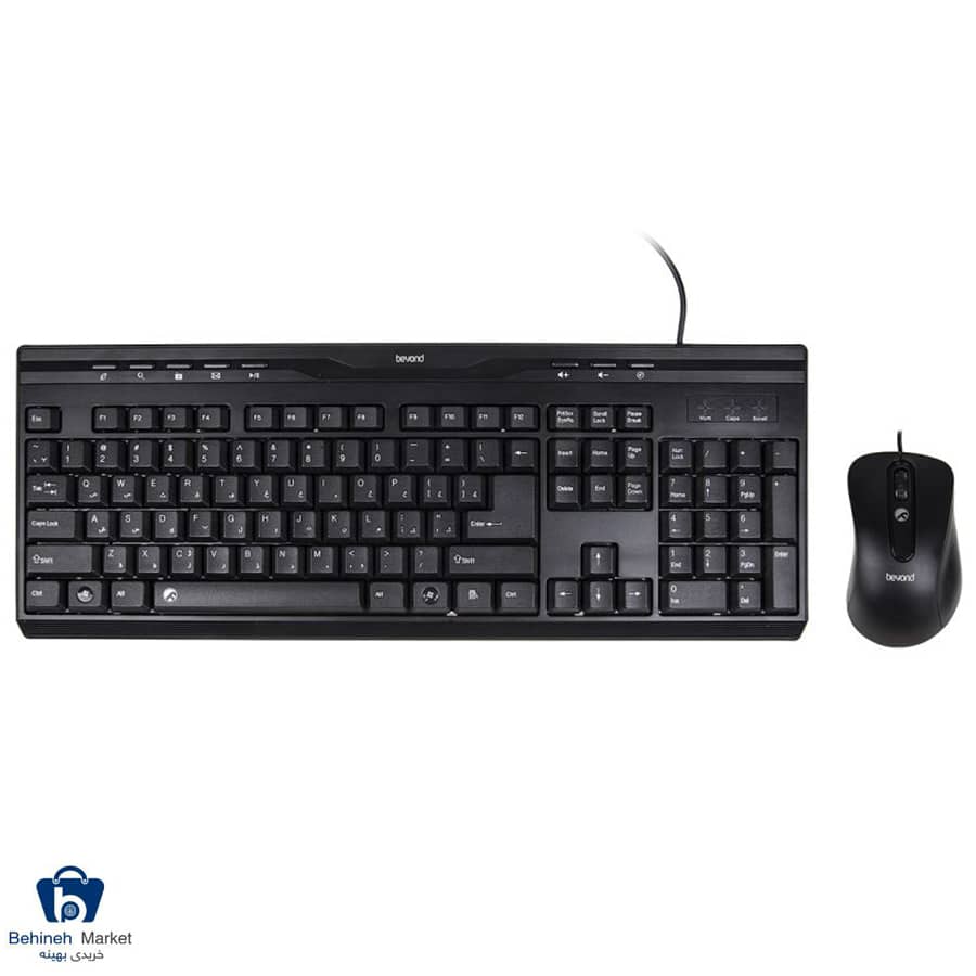 کیبورد و ماوس باسیم بیاند مدل FCM-4410 با حروف فارسی