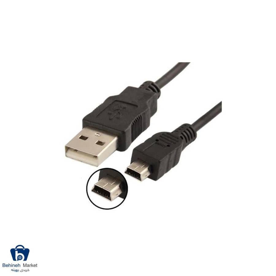 مشخصات، قیمت و خرید کابل تبدیل USB2.0 به Mini USB کی نت مدل K-OC904 طول 1.5متر