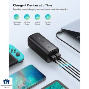 مشخصات، قیمت و خرید شارژر همراه راوپاور مدل RP-PB208 ظرفیت 20000 میلی آمپر ساعت