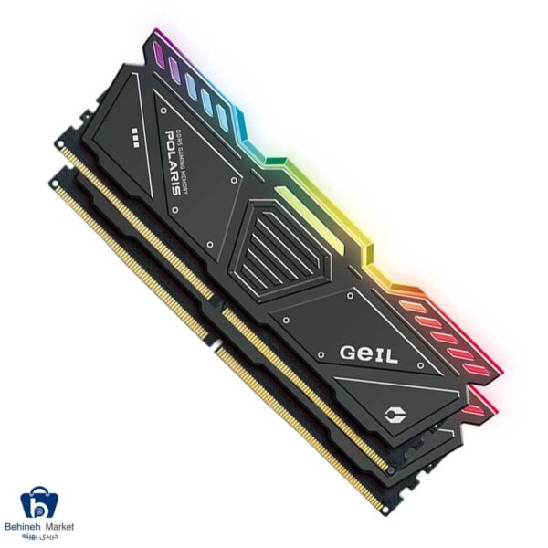 مشخصات، قیمت و خرید رم دسکتاپ DDR5 دوکاناله 5200 مگاهرتز CL34 گیل مدل POLARIS RGB ظرفیت 32GB