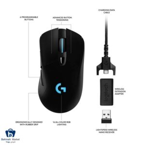 ماوس بی سیم مخصوص بازی لاجیتک مدل Lightspeed G703