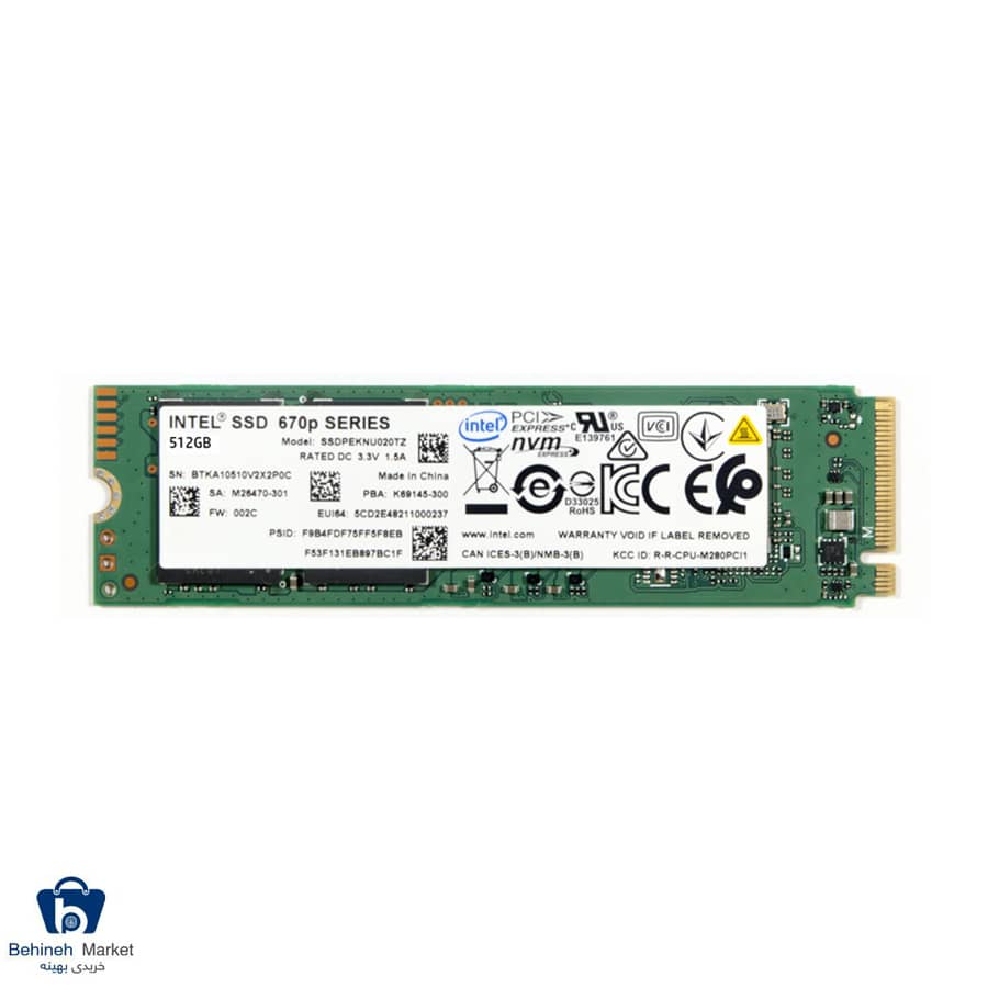 SSD اینترنال اینتل 670p series 512GB