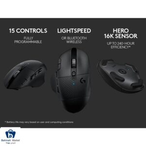 ماوس بی‌ سیم مخصوص بازی لاجیتک مدل G604