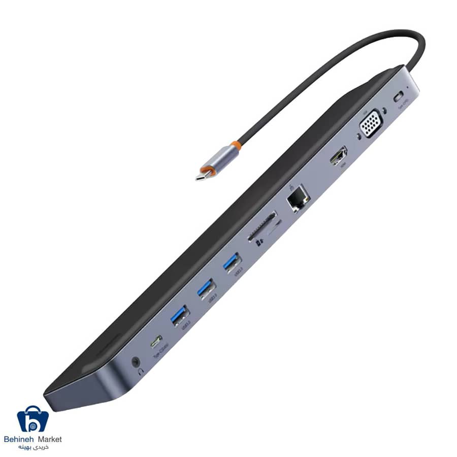 هاب 11 پورت USB-C باسئوس مدل WKSX030013
