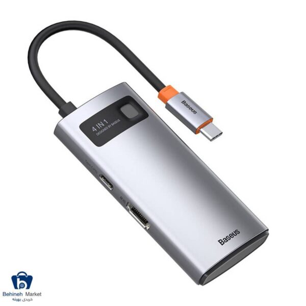 مشخصات، قیمت و خرید هاب 4 پورت USB-C باسئوس مدل CAHUB-CY0G