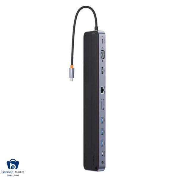 مشخصات، قیمت و خرید هاب 11 پورت USB-C باسئوس مدل WKSX030013