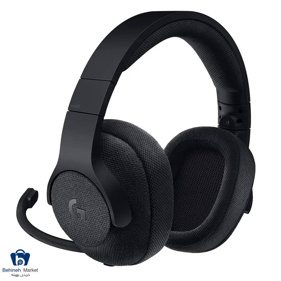 هدست گیمینگ لاجیتک مدل G433 7.1 Surround Black