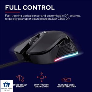 مشخصات، قیمت و خرید ماوس تراست مدل GXT 922 YBAR