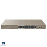سوییچ ۲۴ پورت POE تندا مدل TEG1126P-24-410W با دو پورت SFP