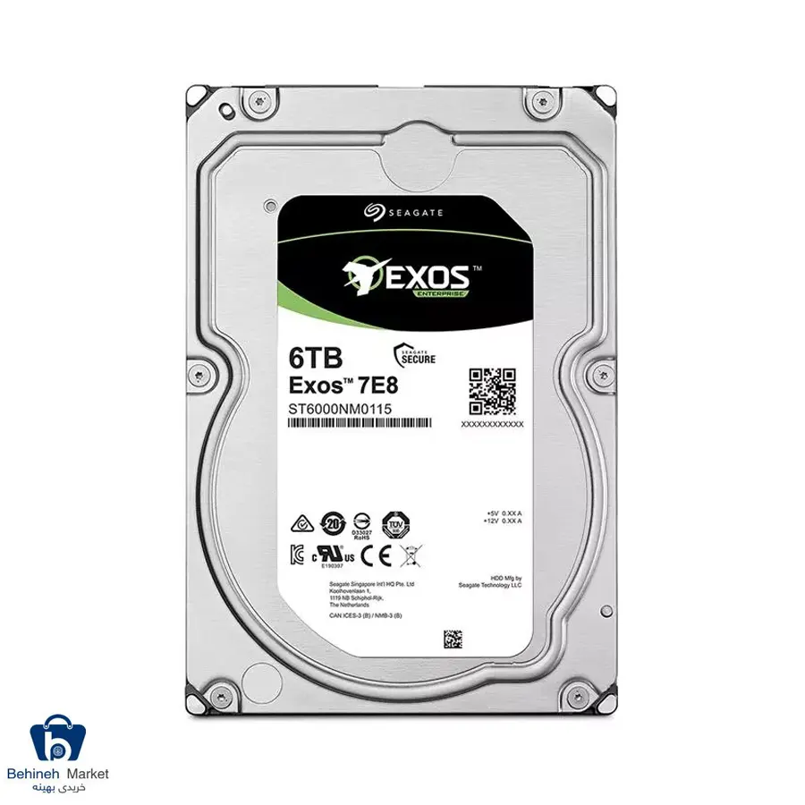 هارددیسک اینترنال سیگیت مدل Exos ST6000NM0115 ظرفیت 6 ترابایت
