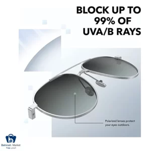 شیشه UV عینک هوشمند انکر مدل a3600 روی صورت