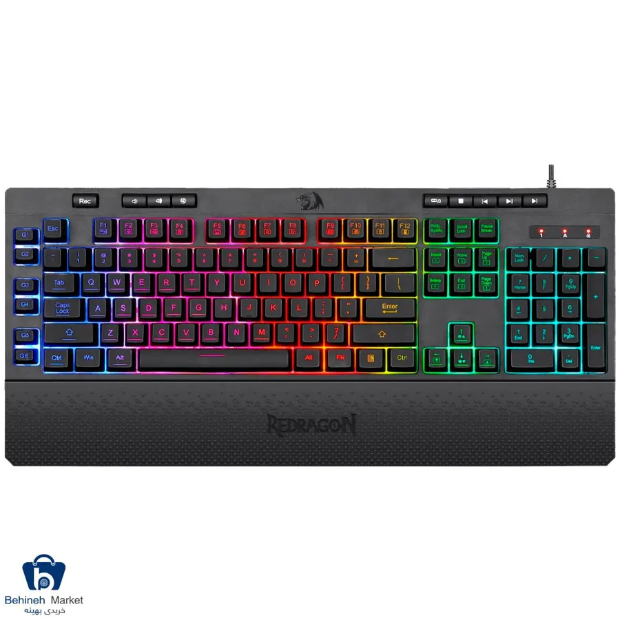 کیبورد باسیم مخصوص بازی ردراگون مدل SHIVA K512