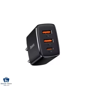 شارژر دیواری باسئوس Compact Quick Charger 2U+C CCXJ
