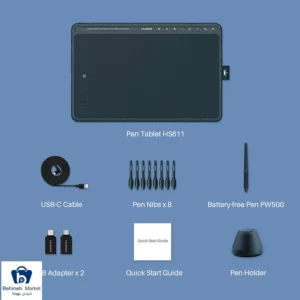 محتویات قلم نوری هوئیون مدل HS611