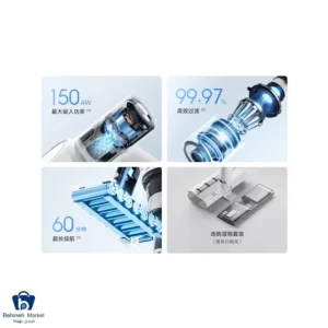 ویژگی های جارو شارژی شیائومی مدل Mijia Wireless Vacuum Cleaner 2