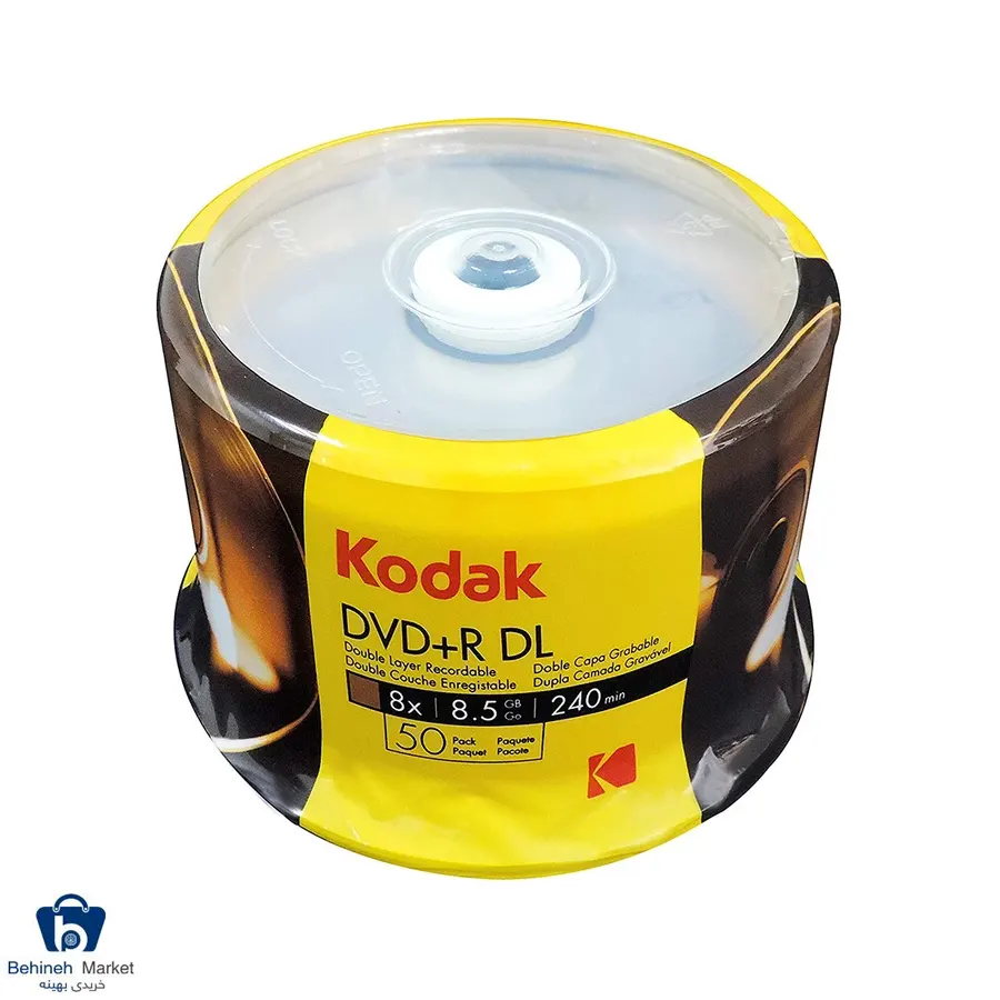 دی وی دی خام کداک مدل 8.5 گیگابایت بسته 50 عددی