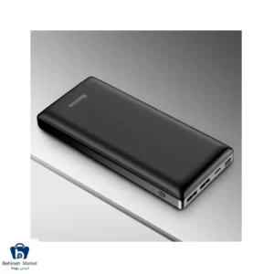 طراحی پاوربانک باسئوس مدل PPJAN-C01 ظرفیت 30000 میلی آمپر ساعت