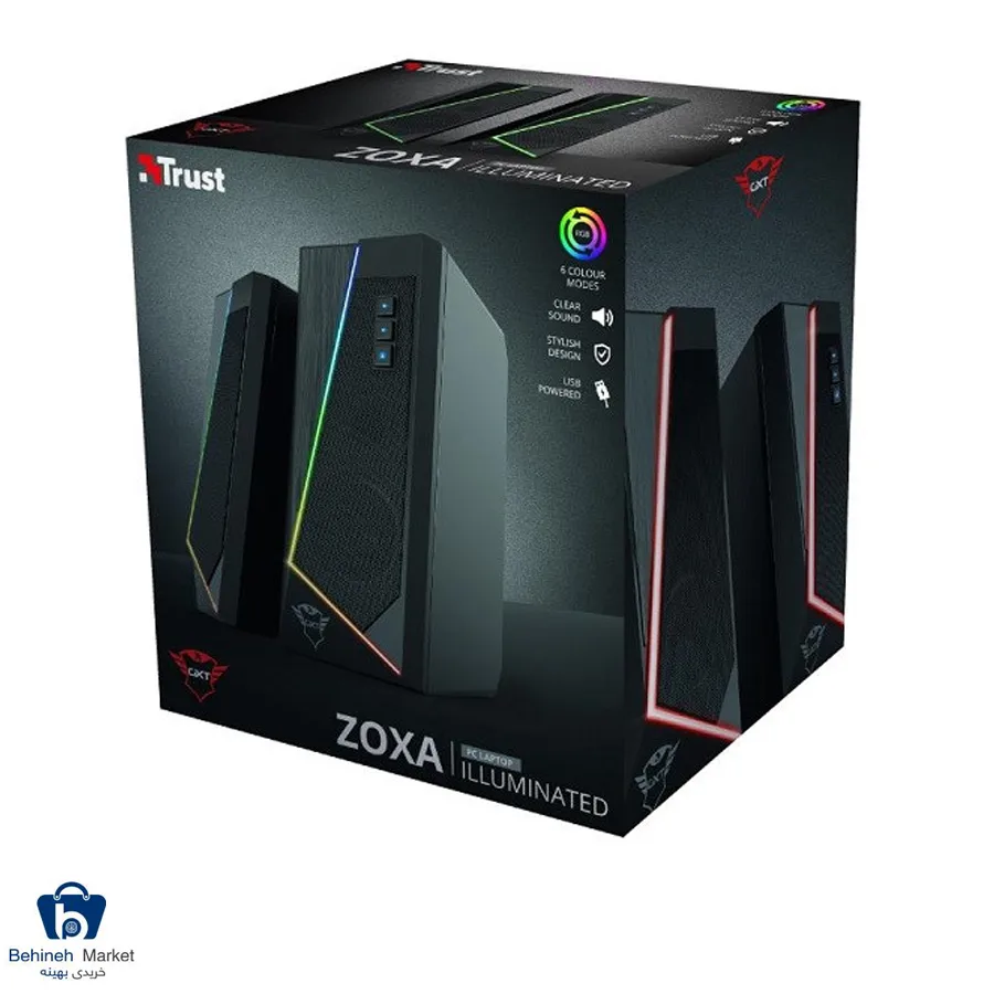 اسپیکر دسکتاپ تراست مدل GXT 609 ZOXA RGB