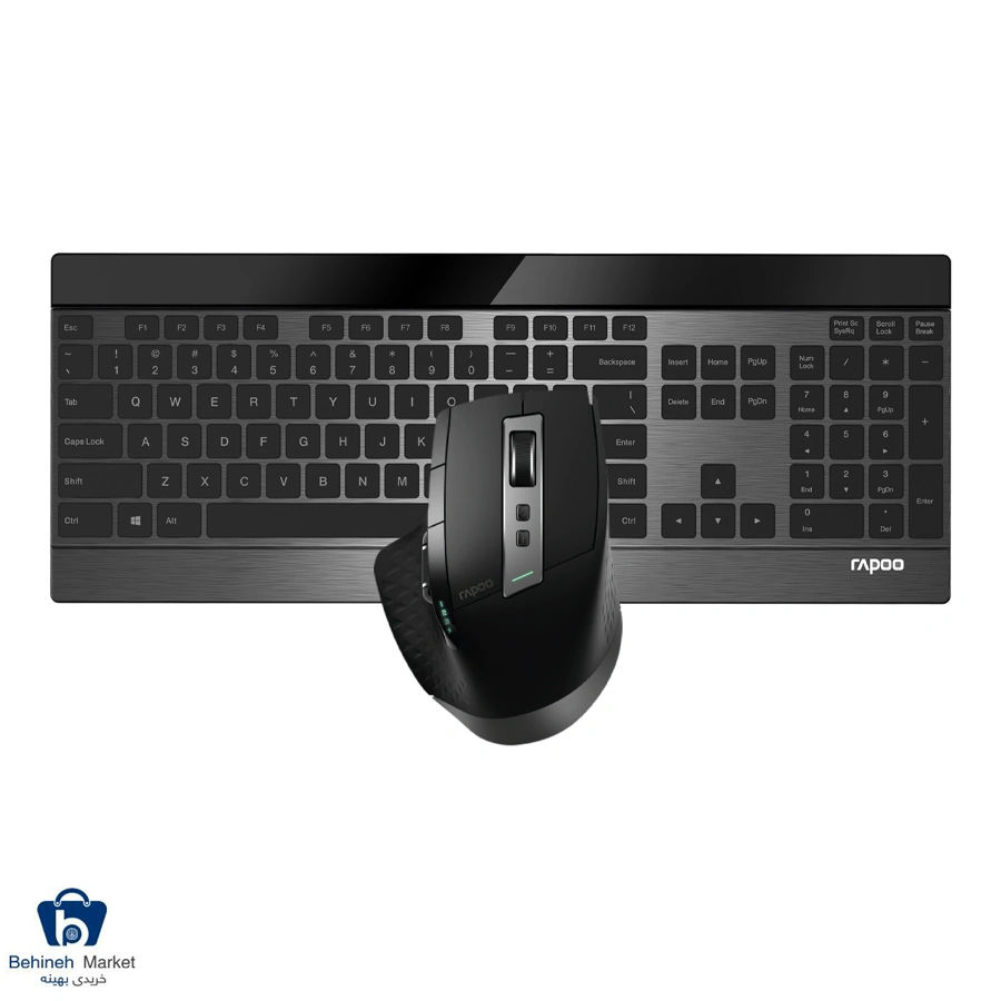 کیبورد و ماوس بی‌سیم رپو مدل 9900M
