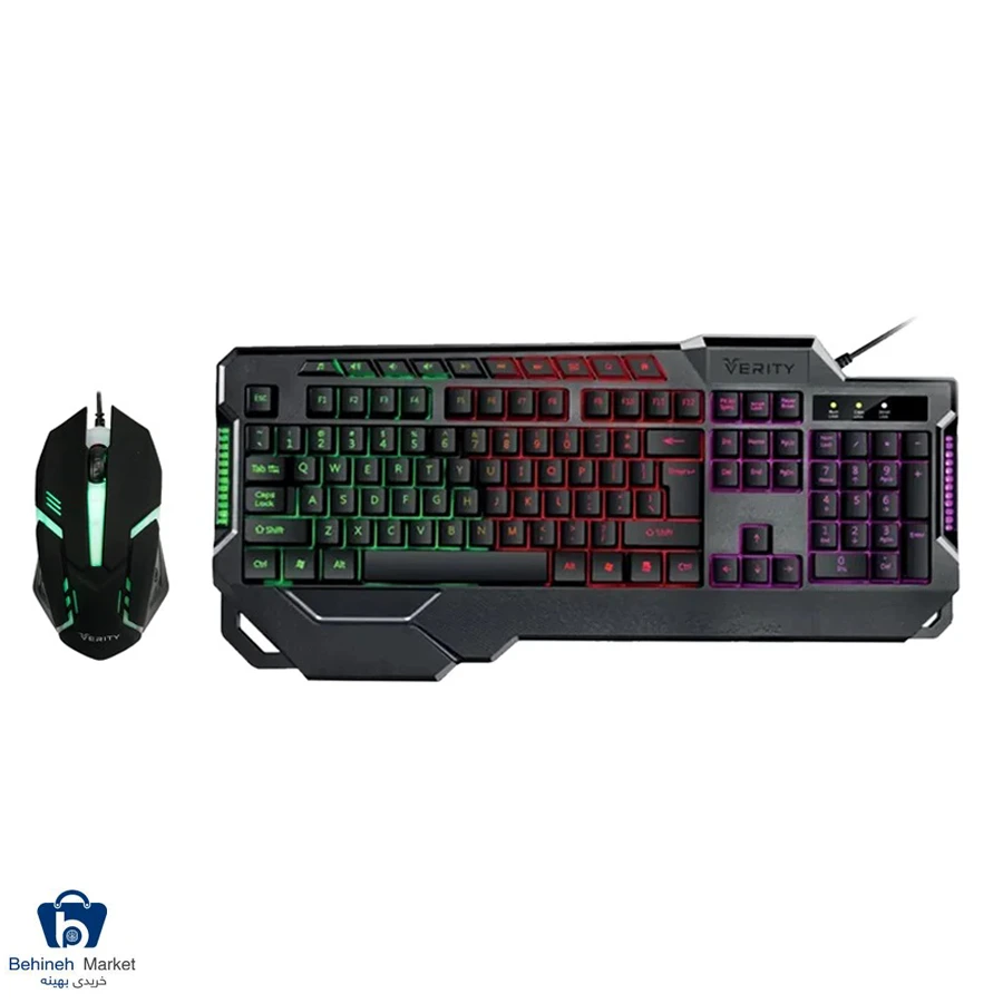 کیبورد و ماوس گیمینگ وریتی مدل V-KB6121GCW