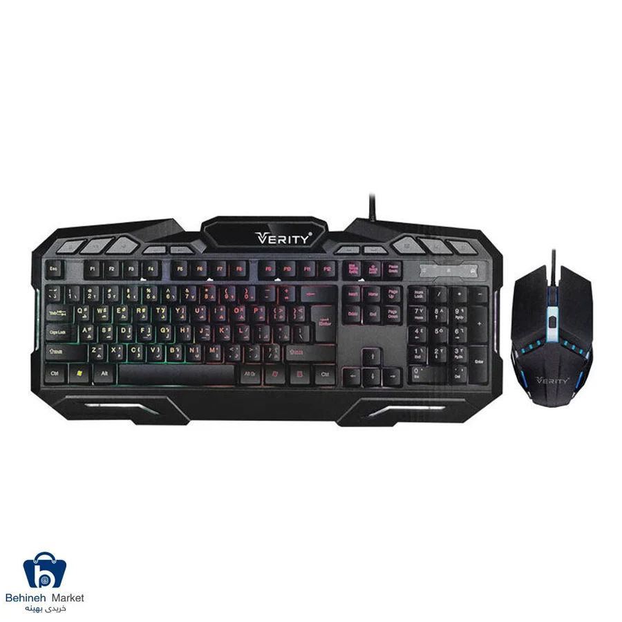 کیبورد و ماوس گیمینگ وریتی مدل V-KB6126GCW