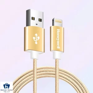 کابل شارژ USB به لایتنینگ خاکستری هانیول HC000019 1.2m Gold