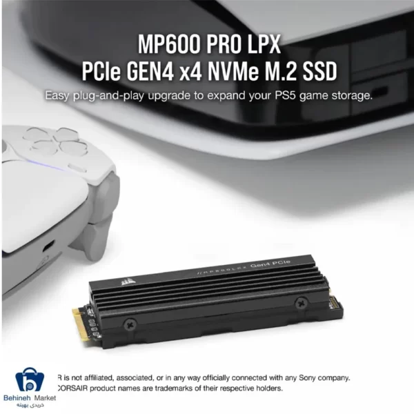 حافظه اس اس دی اینترنال کورسیر مدل MP600 Pro LPX ظرفیت 1 ترابایت