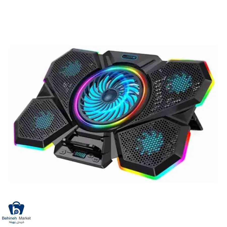 پایه خنک کننده لپ‌تاپ کول کلد مدل F13 RGB